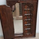 Antique mirror with door
