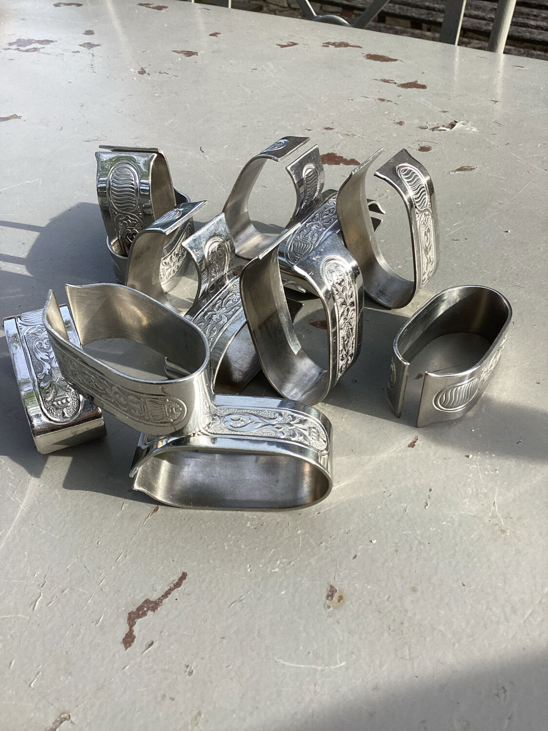 12 napkin rings