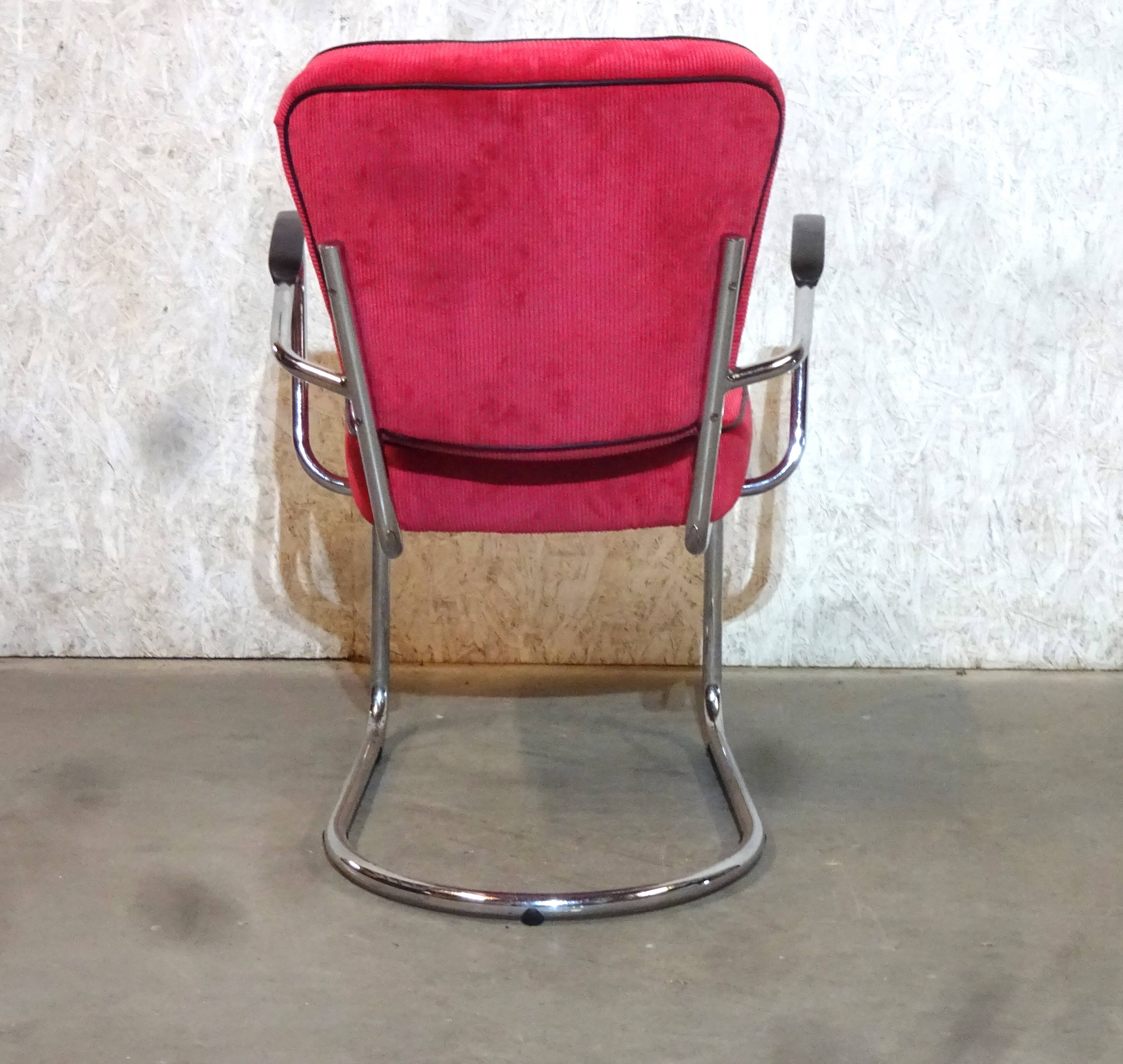 Tubular Frame Armchair by Paul Schuitema for D3-Fana Metaal Rotterdam, 1930