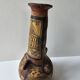 Kabyle Algerian pottery jar vase with polychrome geometric decorations