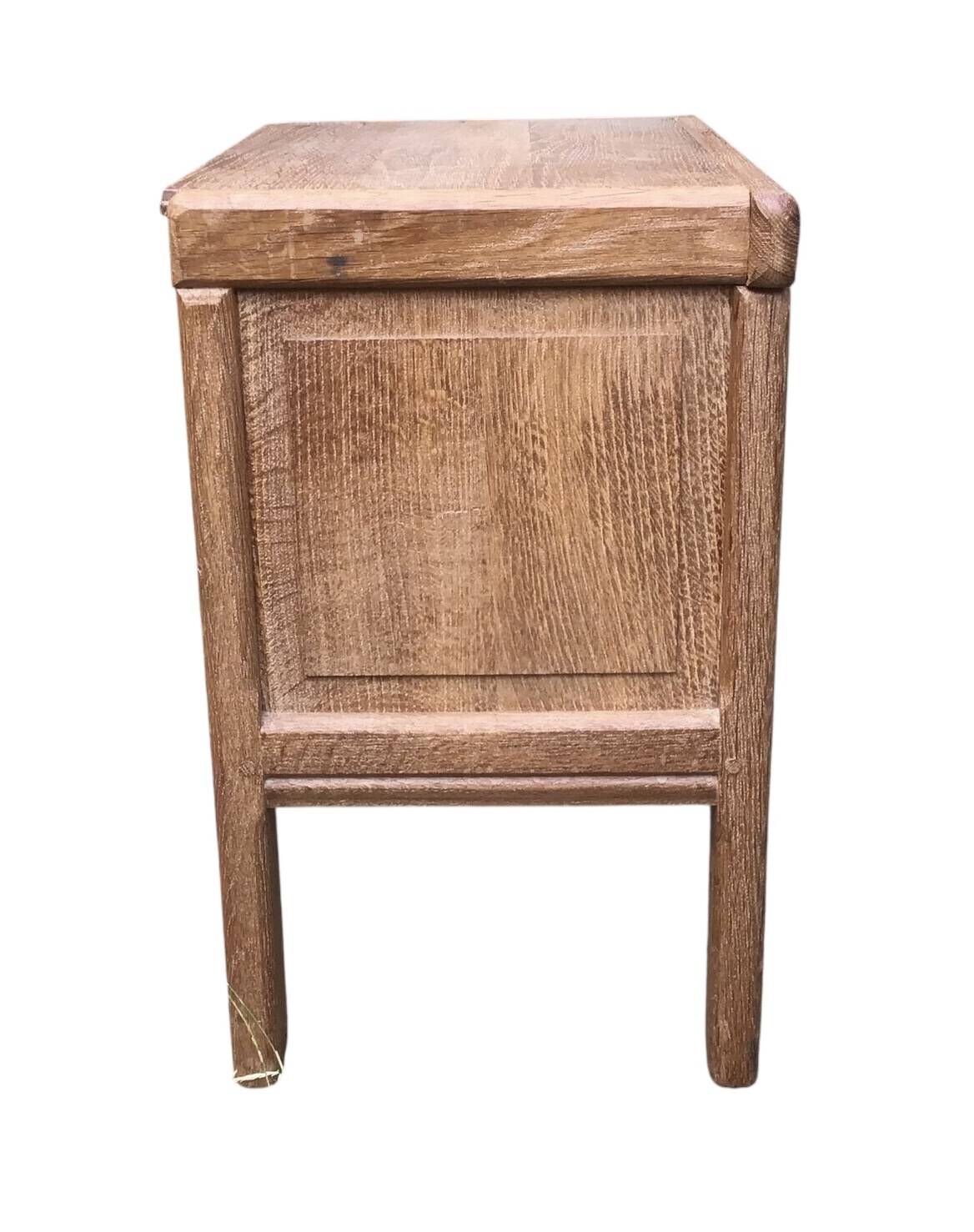 Pair of solid oak bedside tables circa 70-80