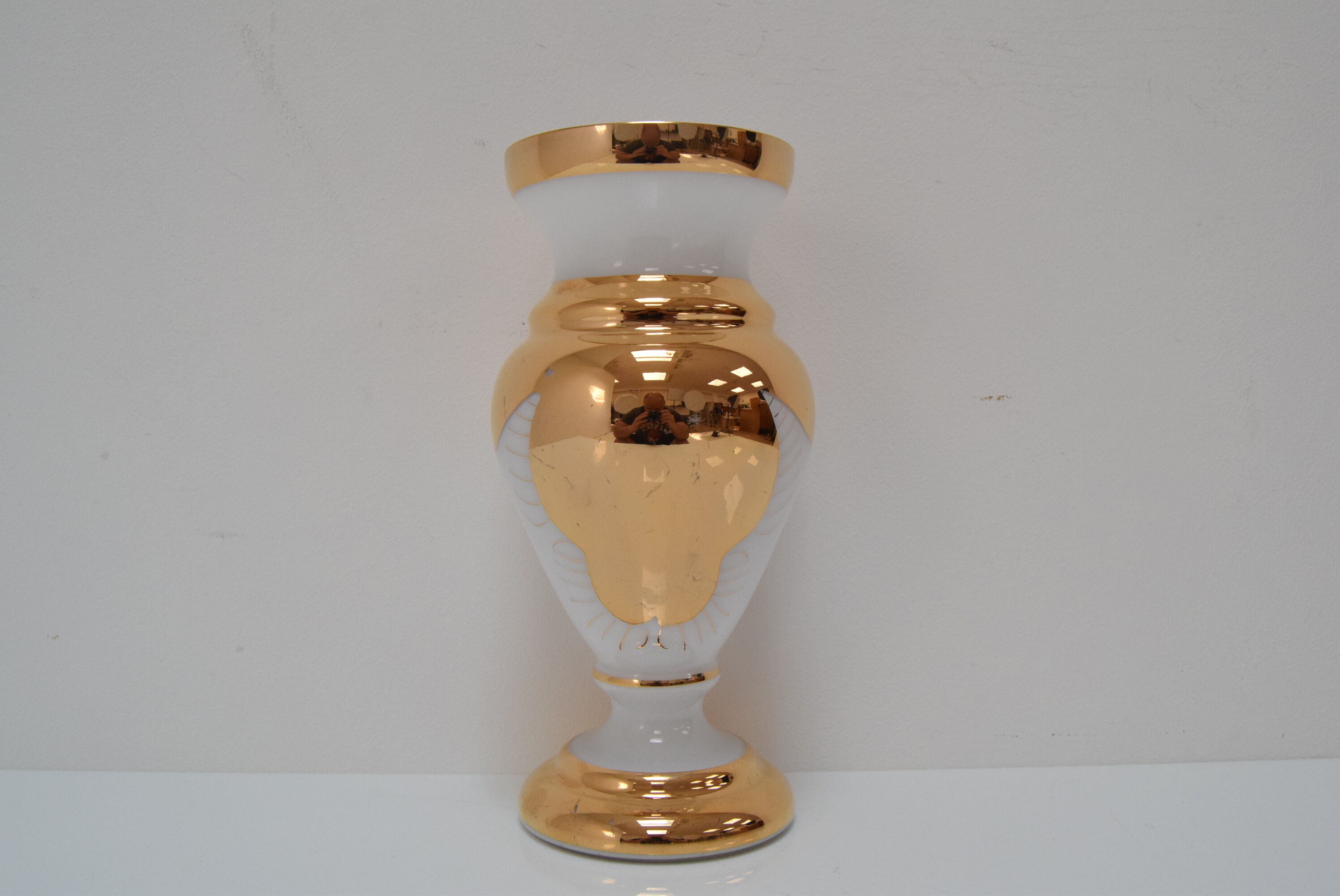 Art glass vase Novy Bor 1960s