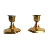 Pair of brass candlesticks