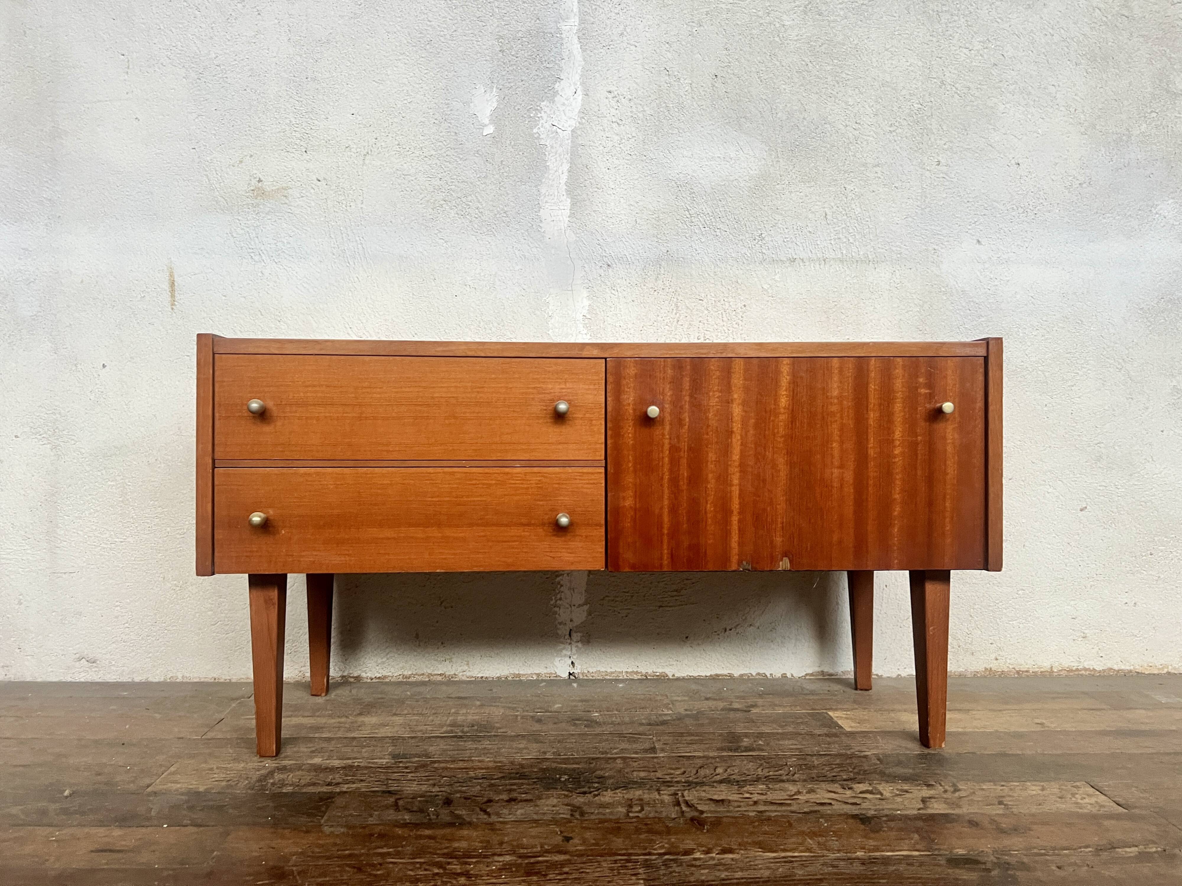 Enfilade / Meuble TV scandinave en teck 1960