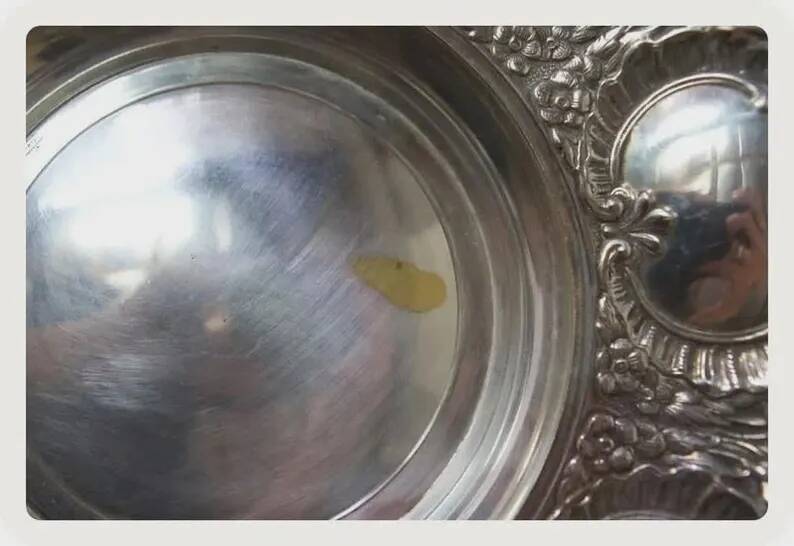 Vintage Silver-Plated Fruit Bowl Orbisa MTL | Silver Metal Fruit Bowl 20th Century | Antique Serving Dish Chic Centrepiece