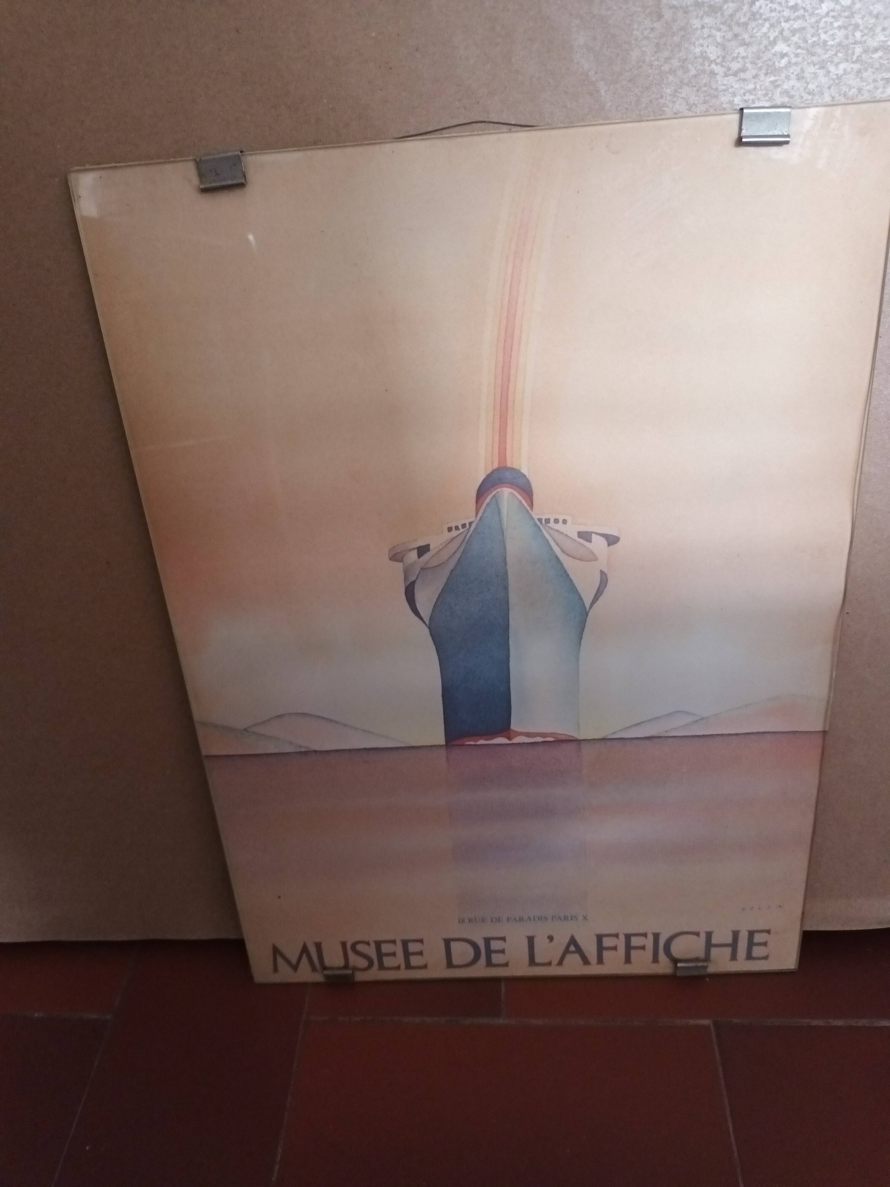 Affiche Folon paquebot