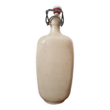Triangular stoneware bottle