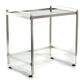 3 Seventies aluminium glass nesting tables