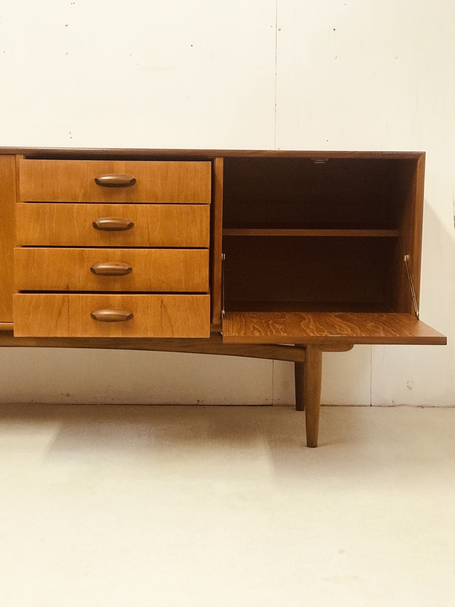Brasilia teak sideboard designed by  Victor Wilkins for G-plan