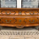 Louis XV low chest of drawers with three drawers