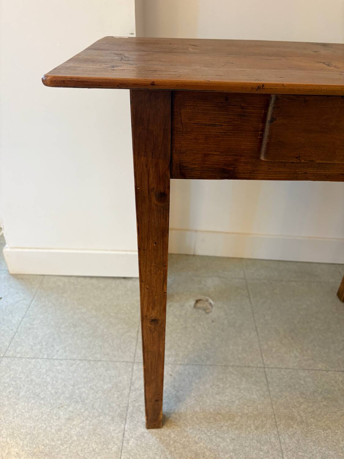 Small pine desk - 1 drawer