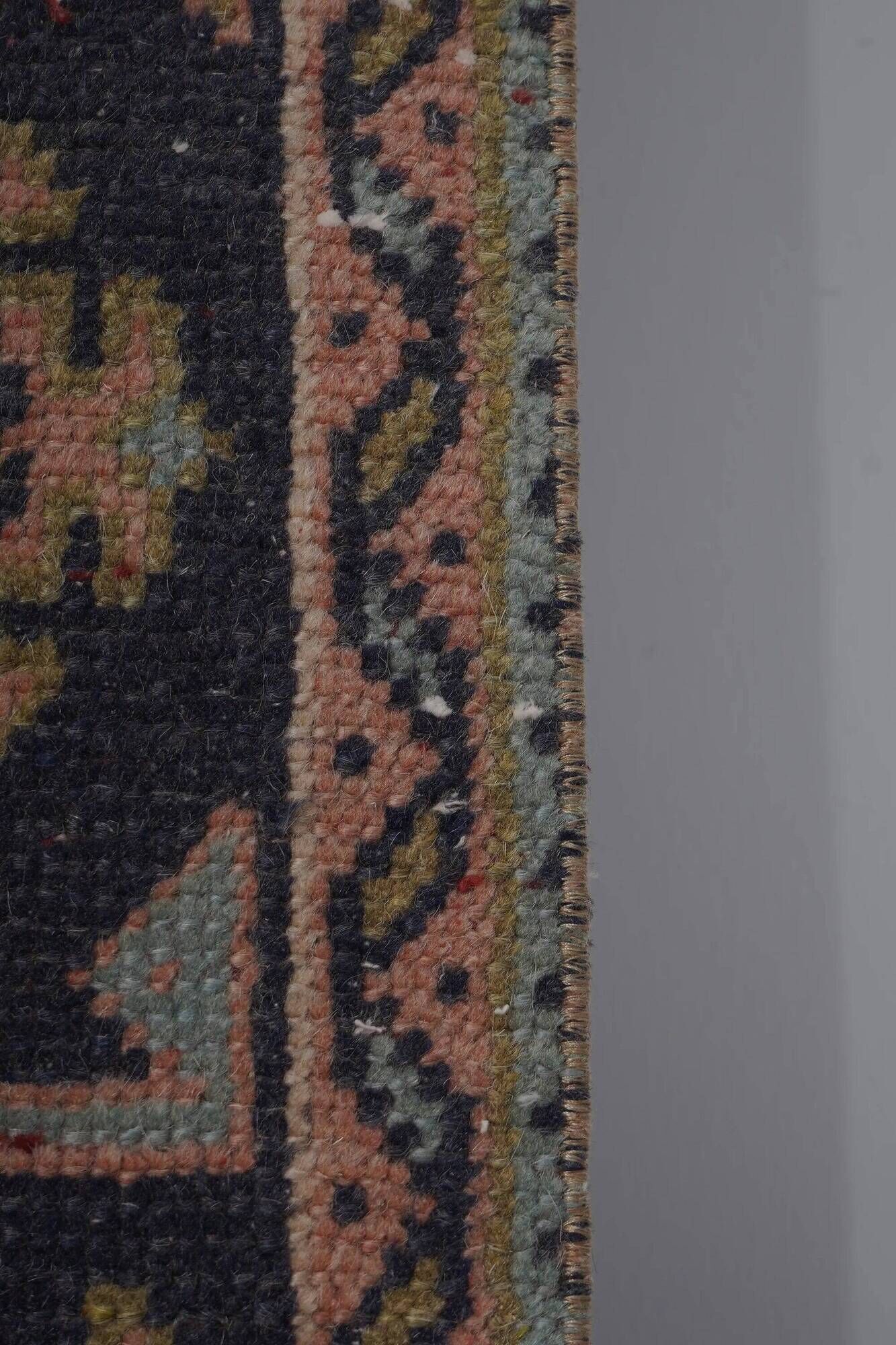 Vintage Turkish hallway rug 50x605 cm