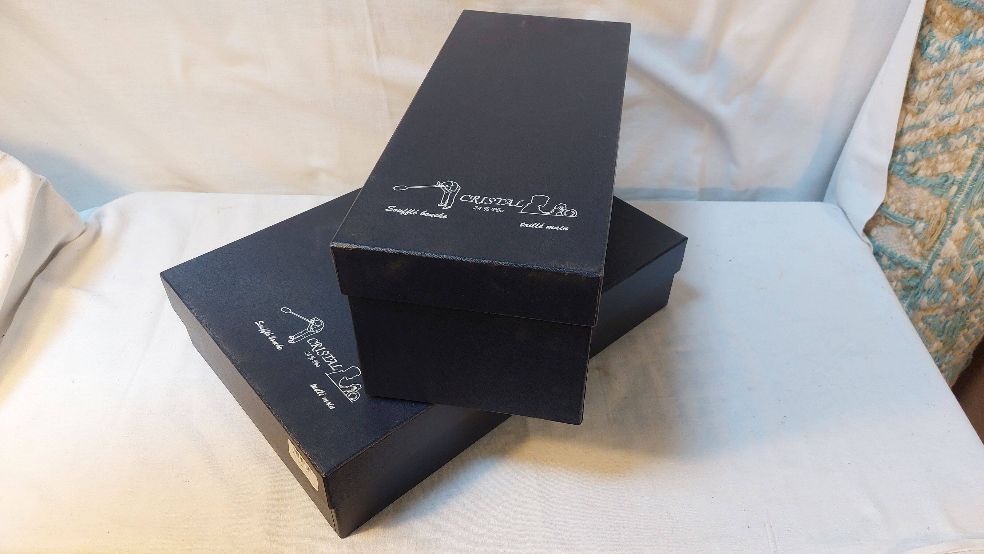 Set of 6 wine glasses and carafe in Lorraine Crystal - Gérard Model