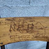 4 vintage school chairs