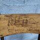 4 vintage school chairs
