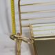 Wall coat rack in vintage gilded metal 60 cm