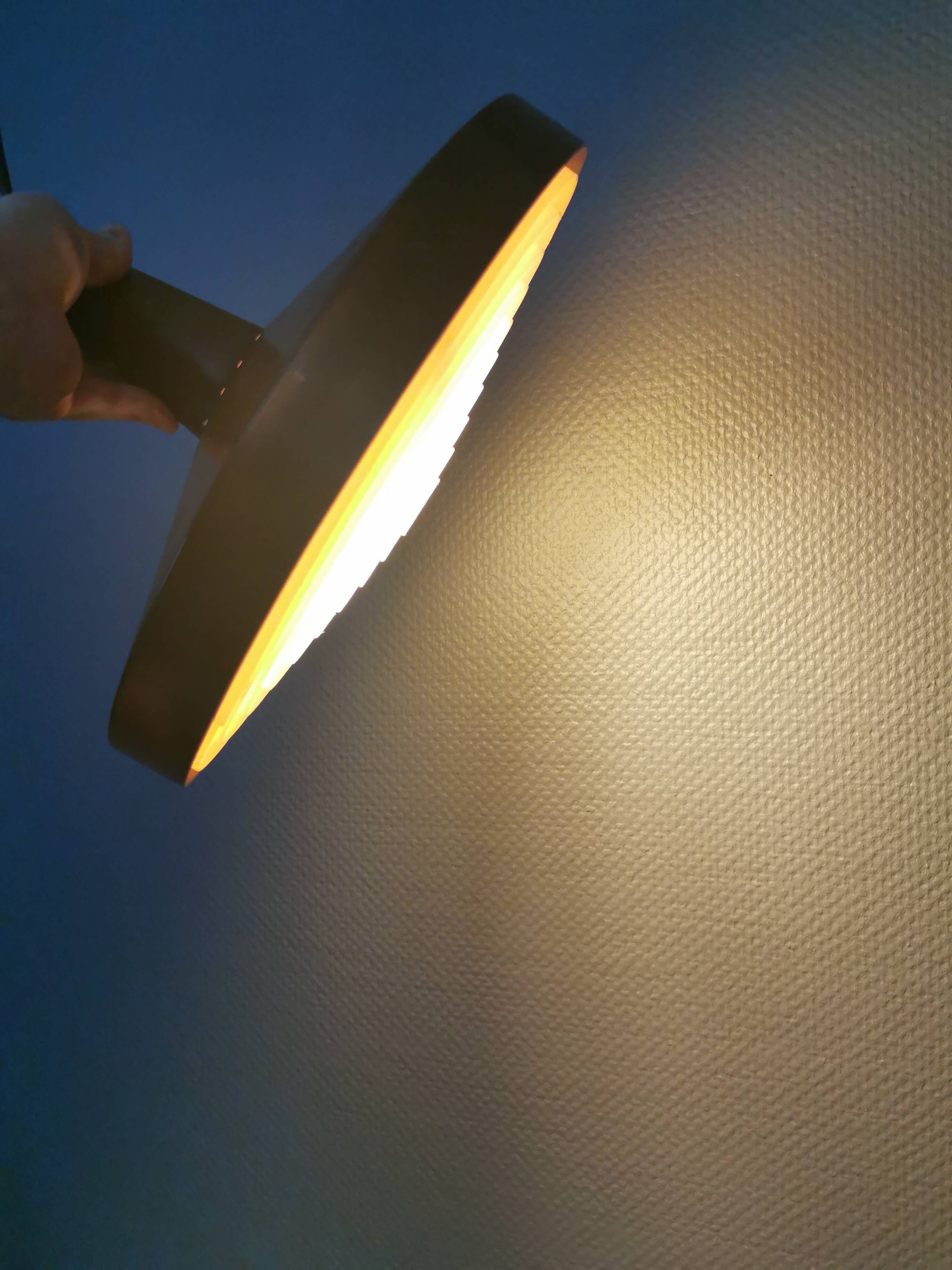 Older hanging lamp, in thin copper, Danish and estimated from the 1960s