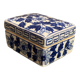 Rectangular Asian porcelain pillbox