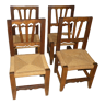 Série de quatre chaises d'appoint 1950