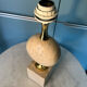 Lampe barbier en travertin 