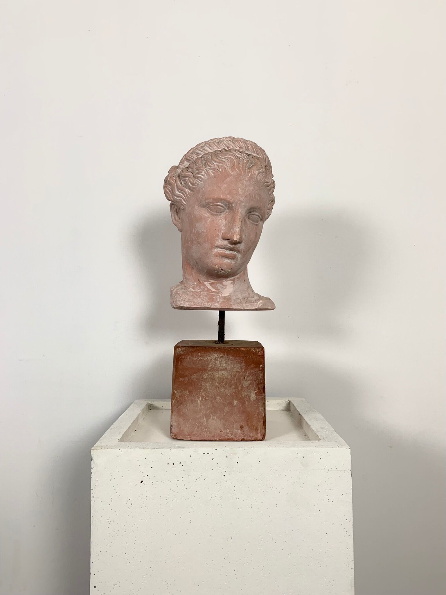 Buste statue rose style grec