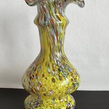 Vintage Murano Millefiori Glass Vase – Mouth Blown – Italy