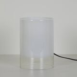 Vintage frosted glass lamp Dlg Guido Rosati Circa 1980