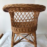 Child armchair vintage rattan