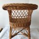 Child armchair vintage rattan
