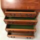 Donkey back secretary in English marquetry 1900s