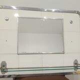 Mirror shelf bathroom 1960s 60x40cm