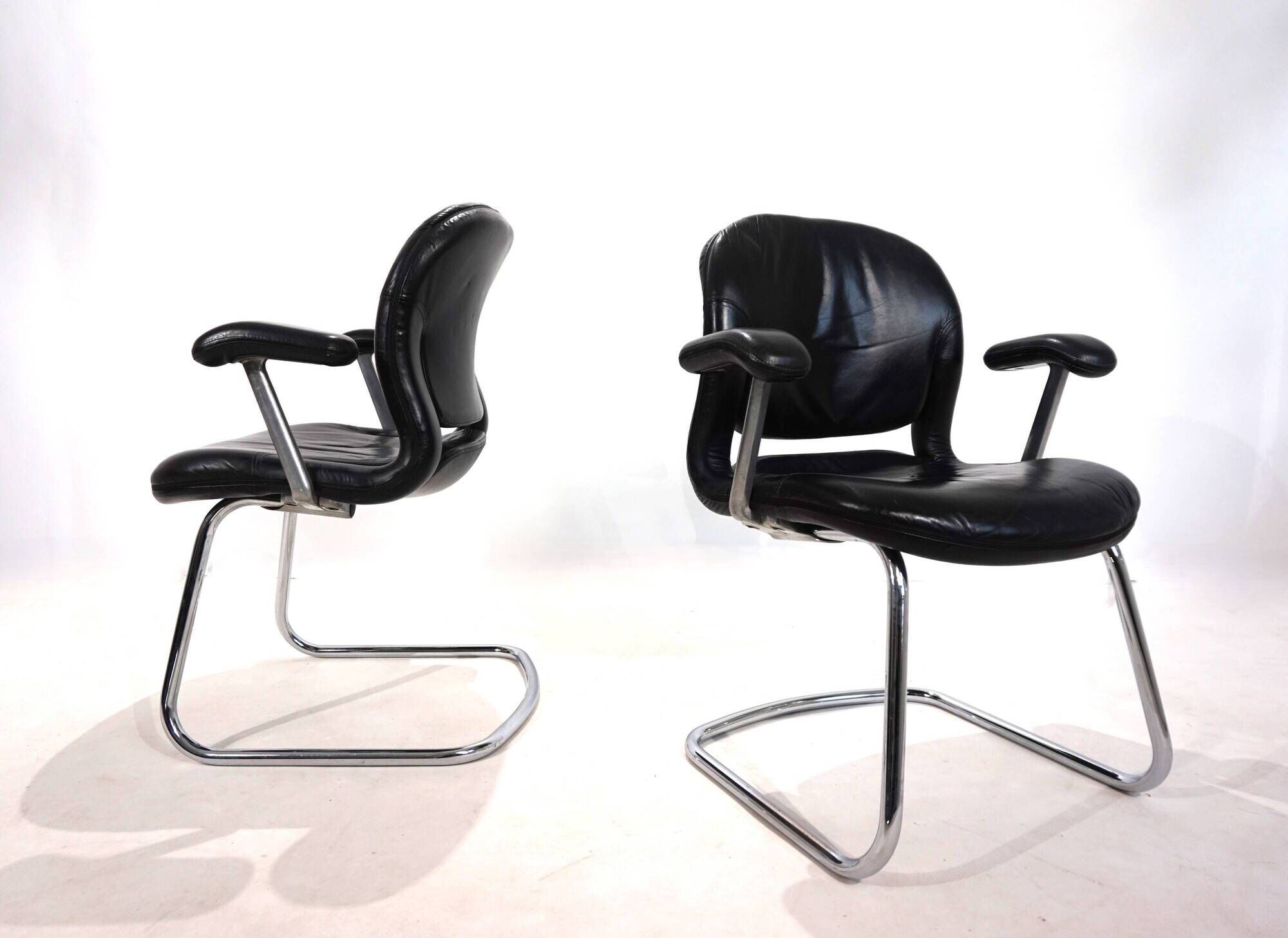 Lot de 2 chaises de bureau/salle à manger Herman Miller Equa par B. Stumpf & D. Chadwi