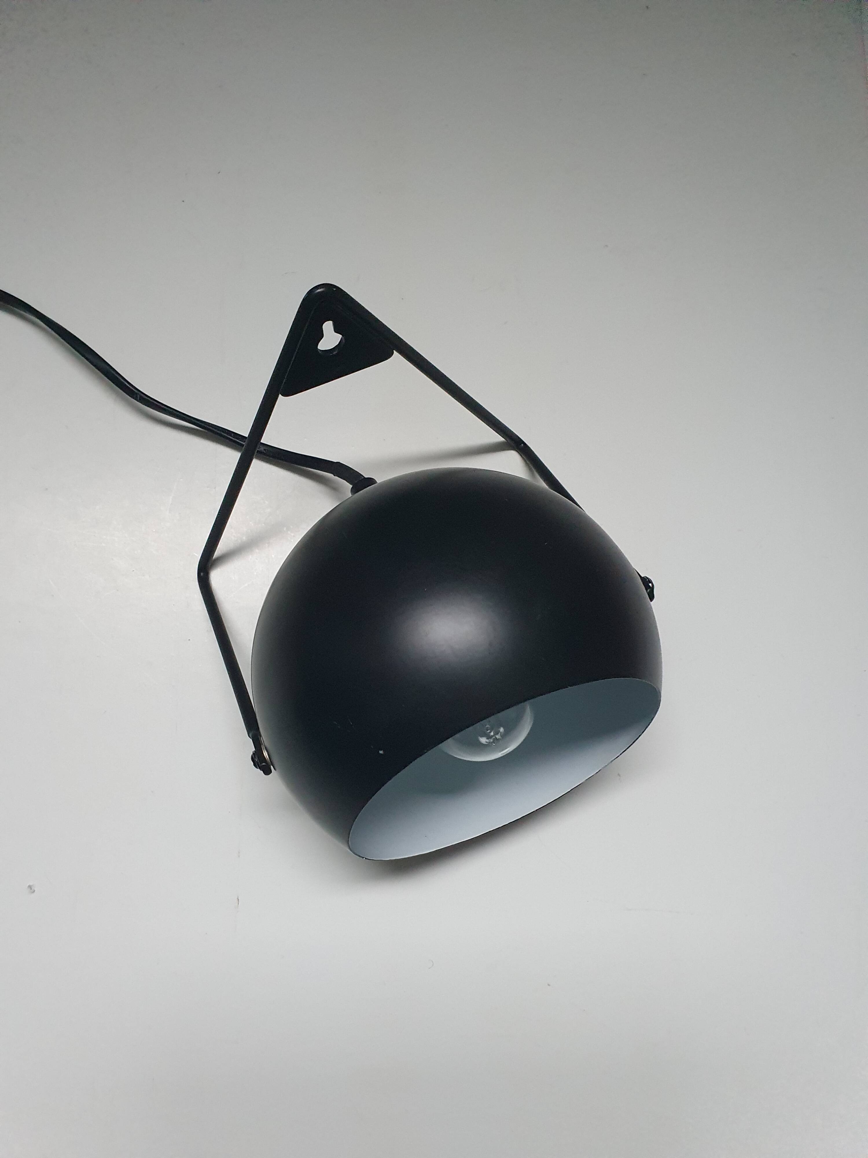 Table lamp/black spot wall light with vintage switch