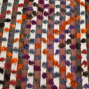 Polka dot wool vintage rug