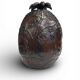 Seau à glace ancien Noix de Coco decors ananas et animaux