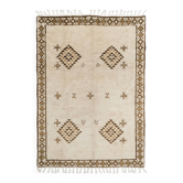 Vintage Tulu Rug, Hand-knotted Carpet Made of 100% Wool, Custom Options Available