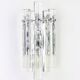 Superb wall sconces in crystal rod by Kinkeldey, Germany, 1970s.