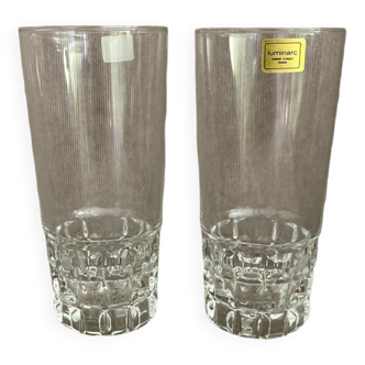 6 verres highball Luminarc années 70