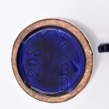 Large ceramic art deco vase by Odyv blue sèvres