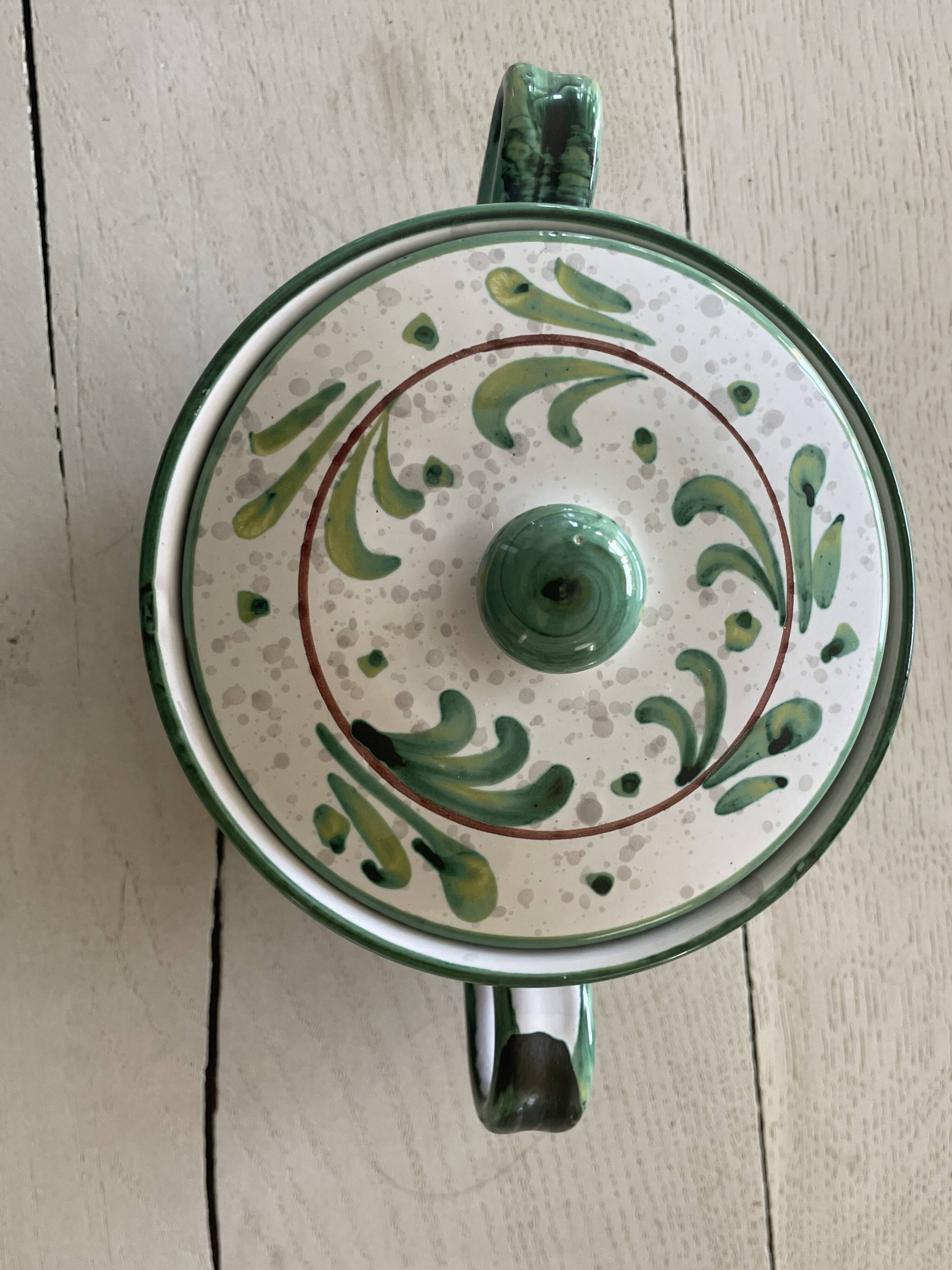 Ceramic fruit bonbonnière