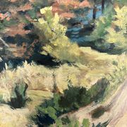 Oil on vintage panel signed