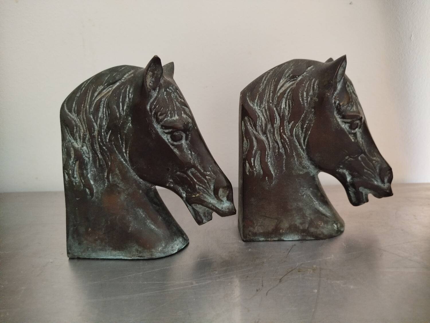 Bronze bookends