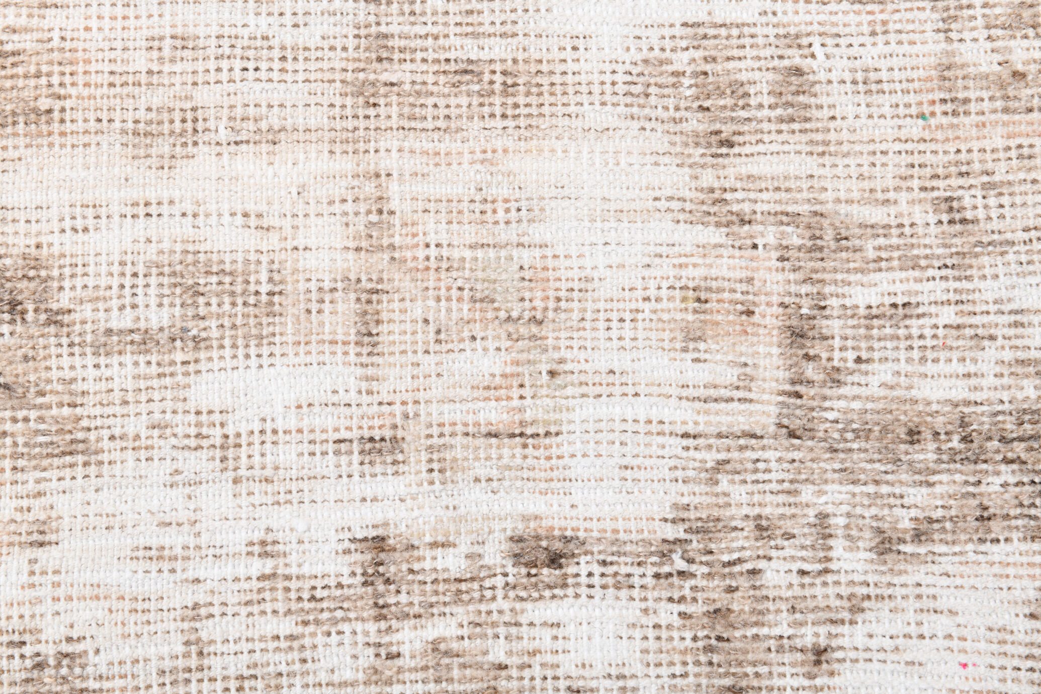 Distressed wool vintage runner rug 312x76cm