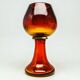 Mid-century modern vase, multicolour glass, designed by J. Słuczan-Orkusz, Poland, 1970s