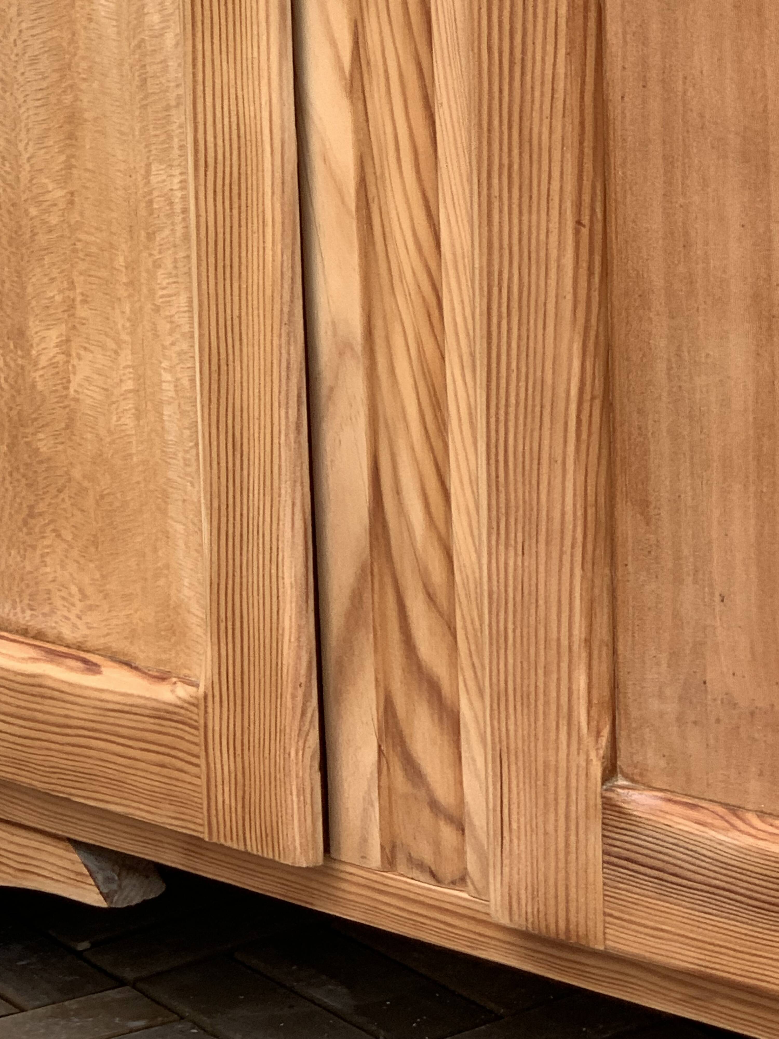 Parisian art deco wardrobe solid raw wood wardrobe