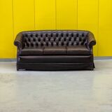 Canapé 3 places Chesterfield des années 1980