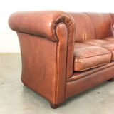 Vintage leather 3 seater sofa