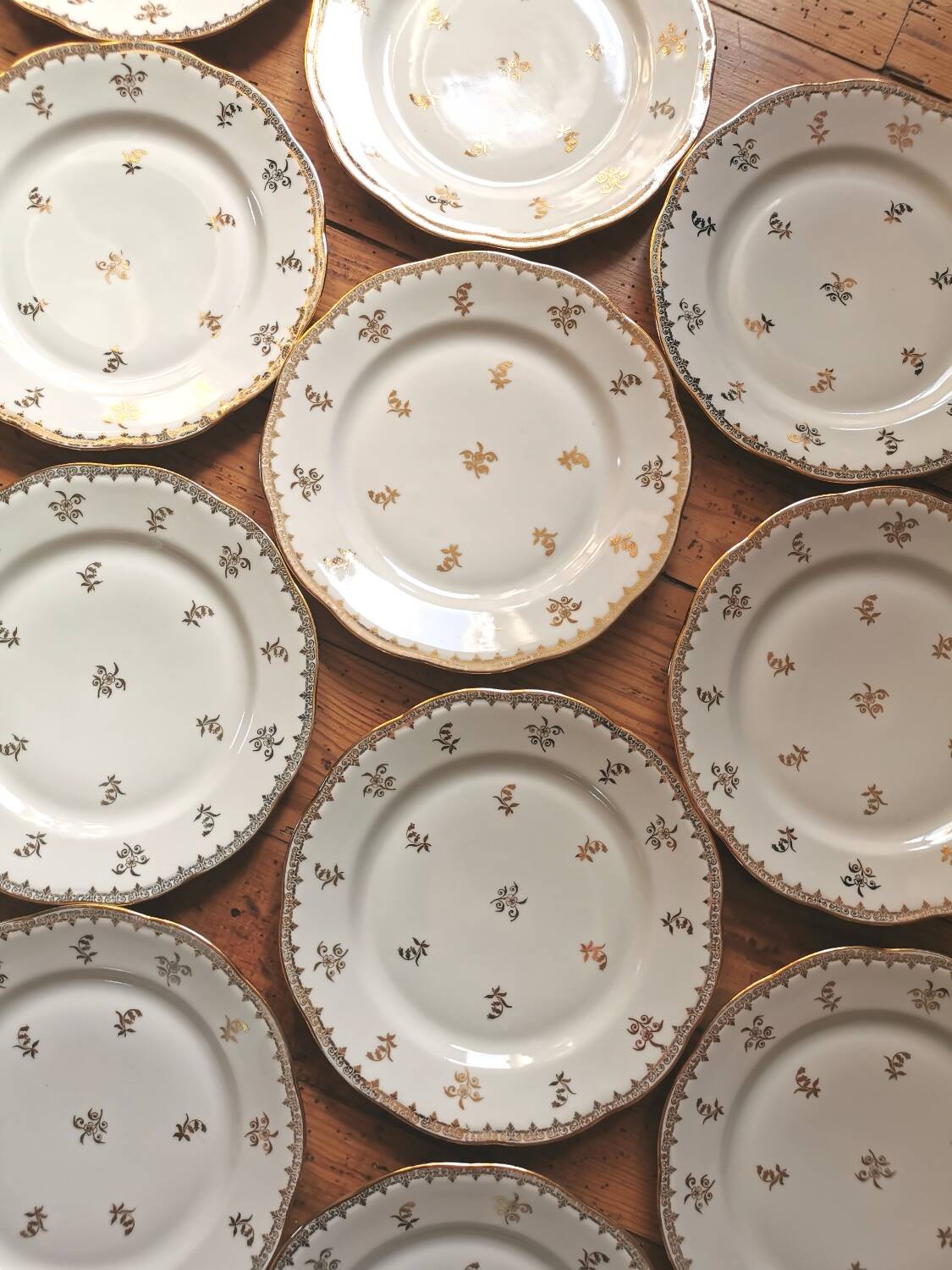 Vintage SFP porcelain dessert service