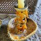 Vintage ceramic candle holder