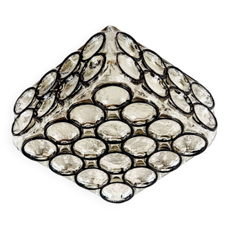 Mid-Century Glass Flush Mount from Limburg, Germany, 1960s